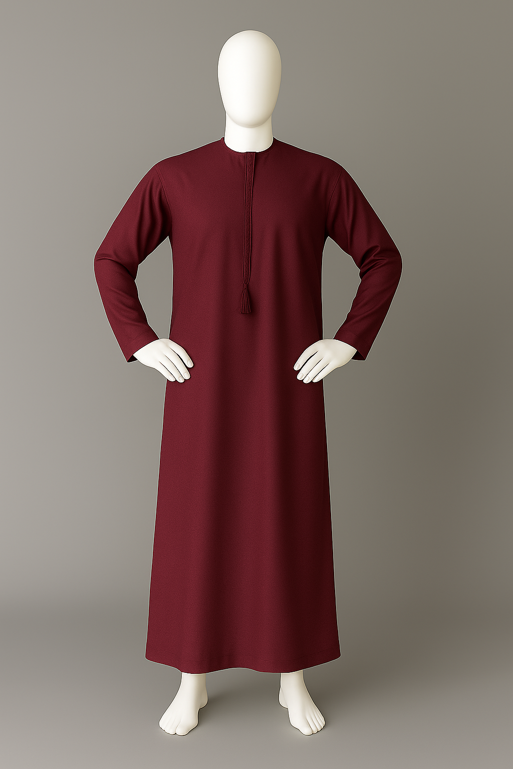 Omani Thobe ( Maroon ) | Imported TR Fabric